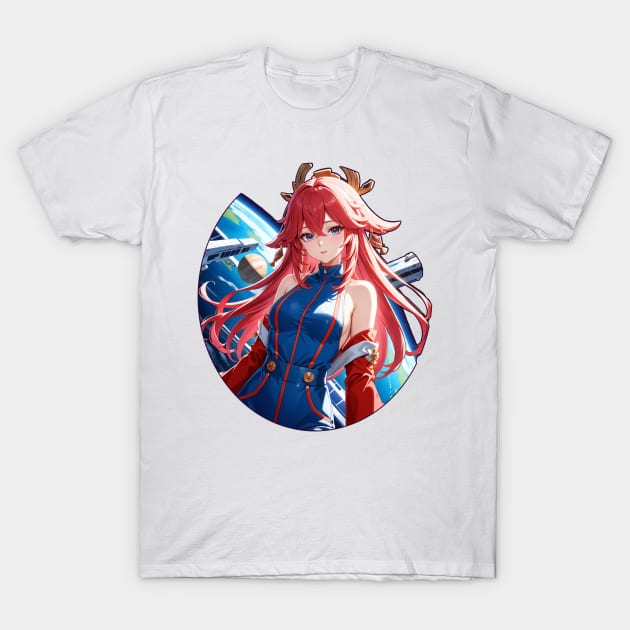 SciFi Yae Miko T-Shirt by KawaiiDreamyPixie